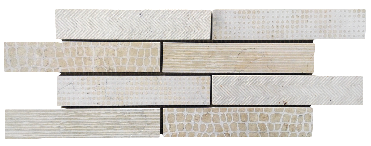 Nature print Beige Marble Brick