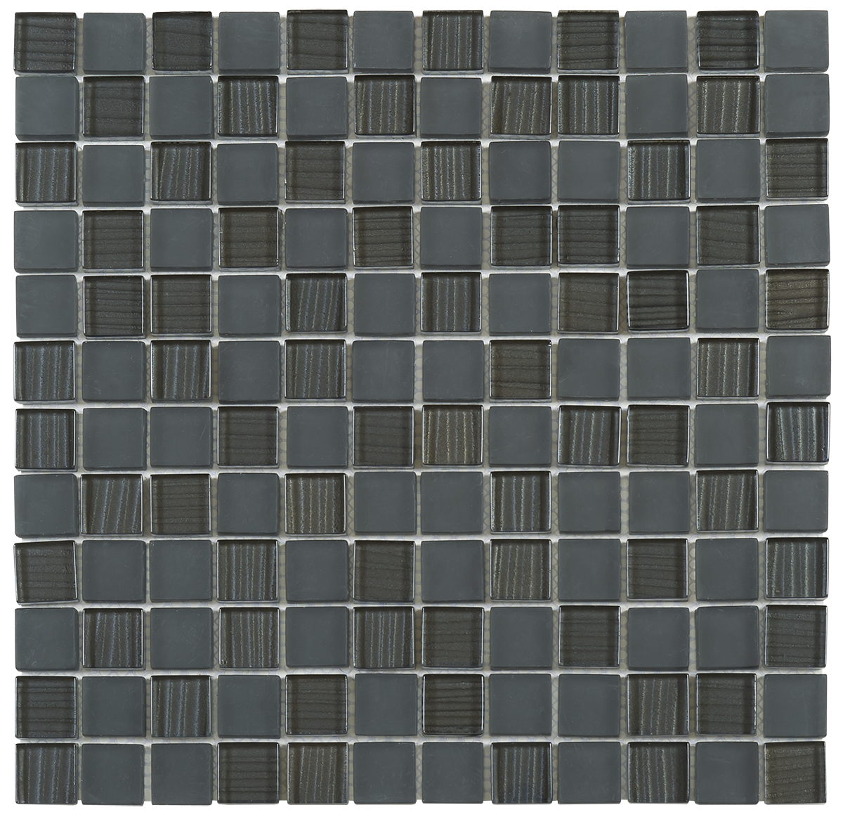 Black Mix Polished/Matte Glass Mosaic  1