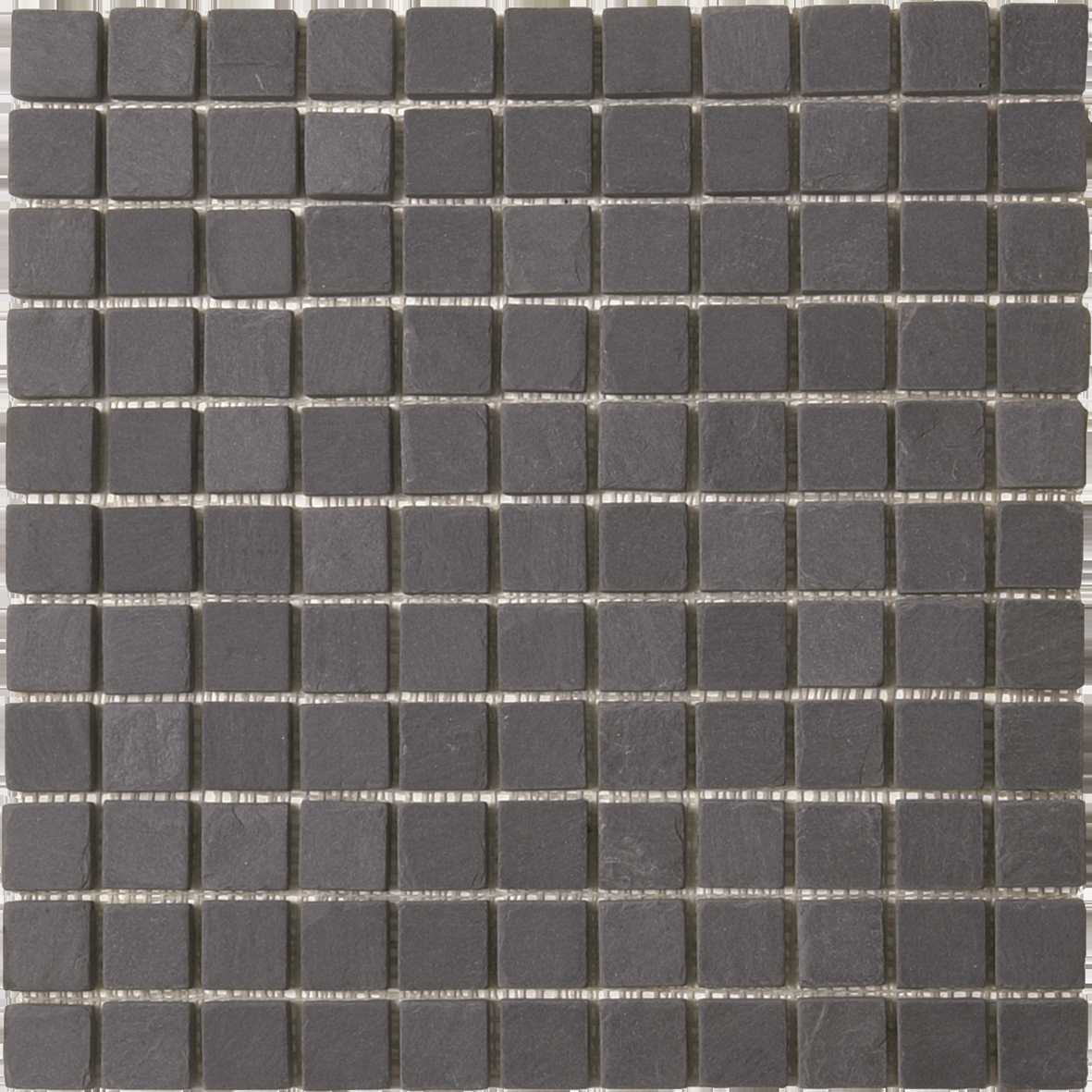 Black Slate 1"x1" Mosaic 12"x12"