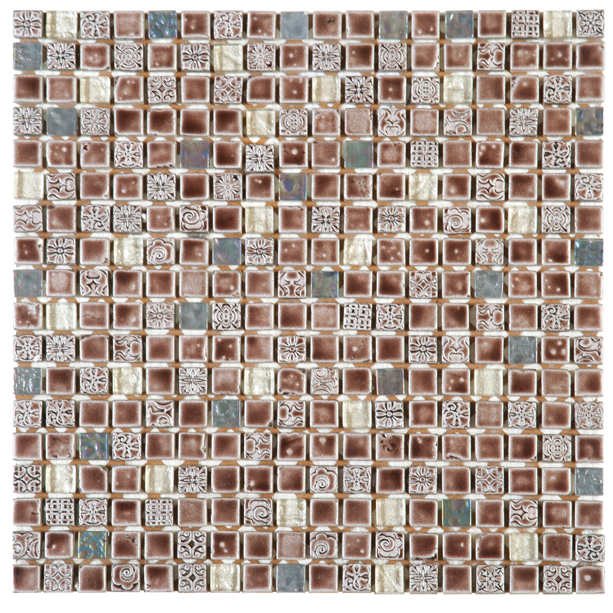 Caramel Glass & Decor Mosaic