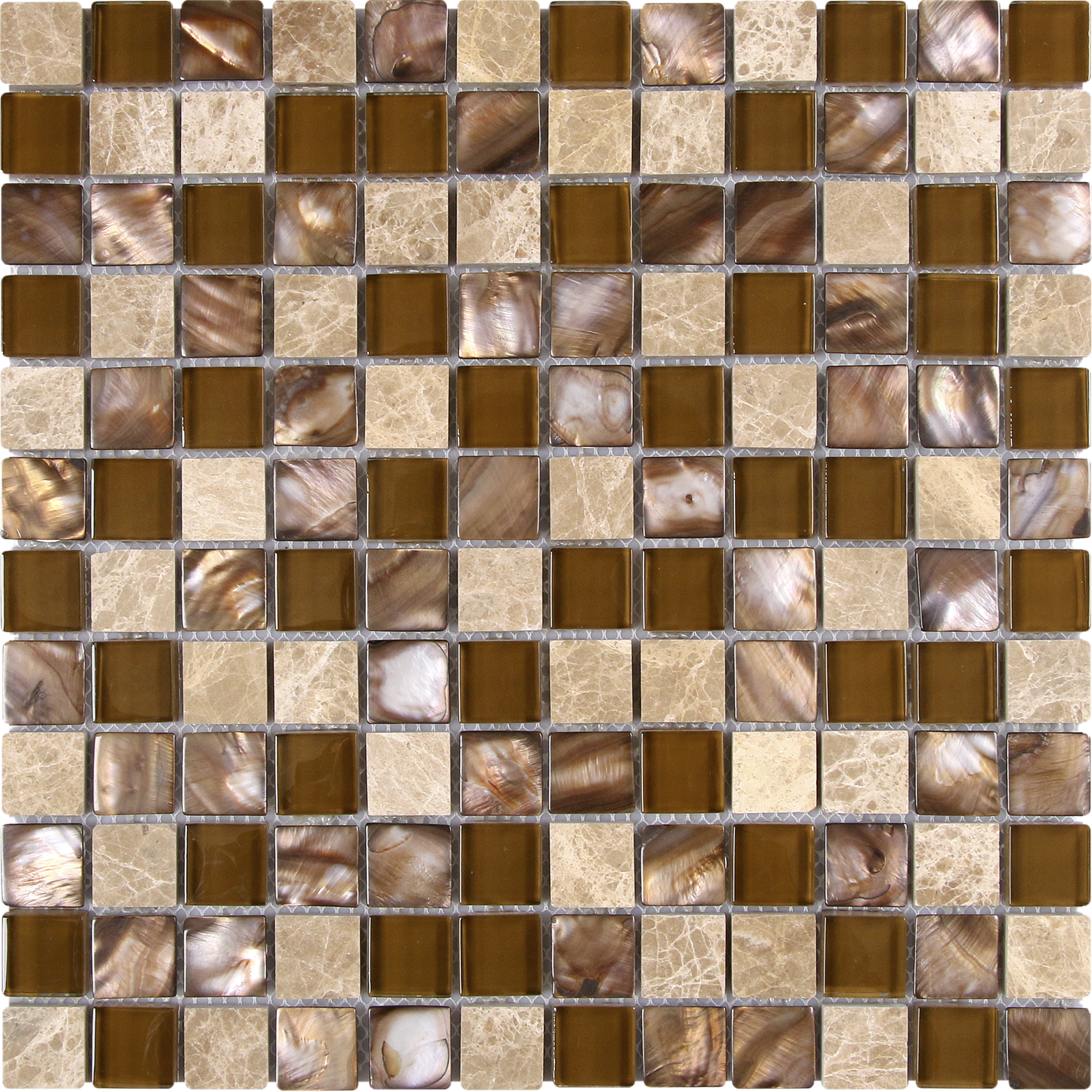 Mother Of Pearl Glass Marble Mix Beige B