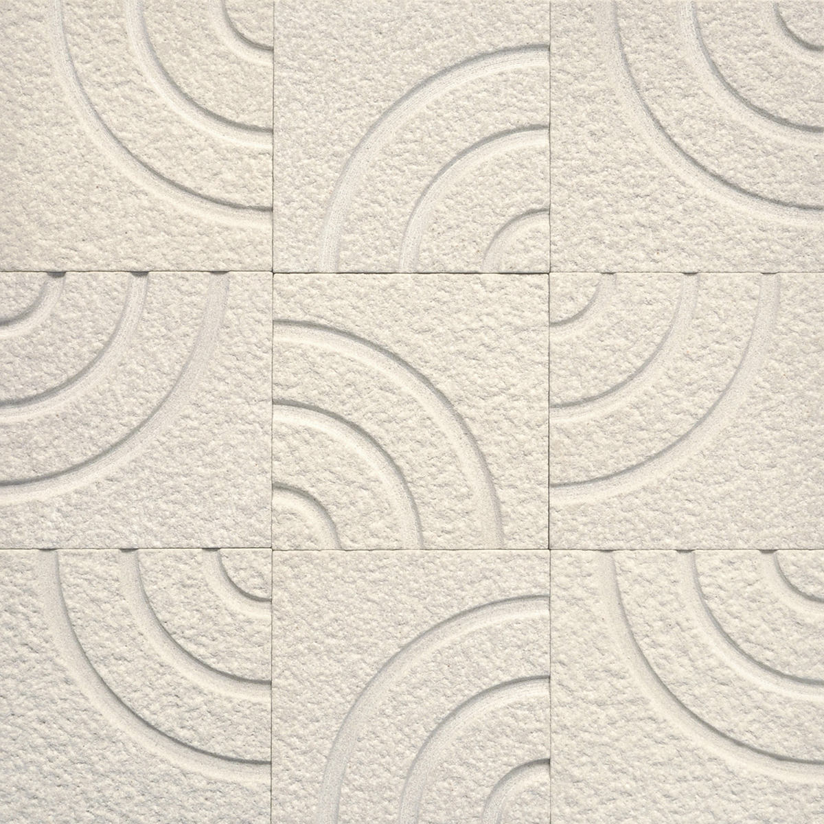 Circle Design Beige Sand Blasted Sandstone