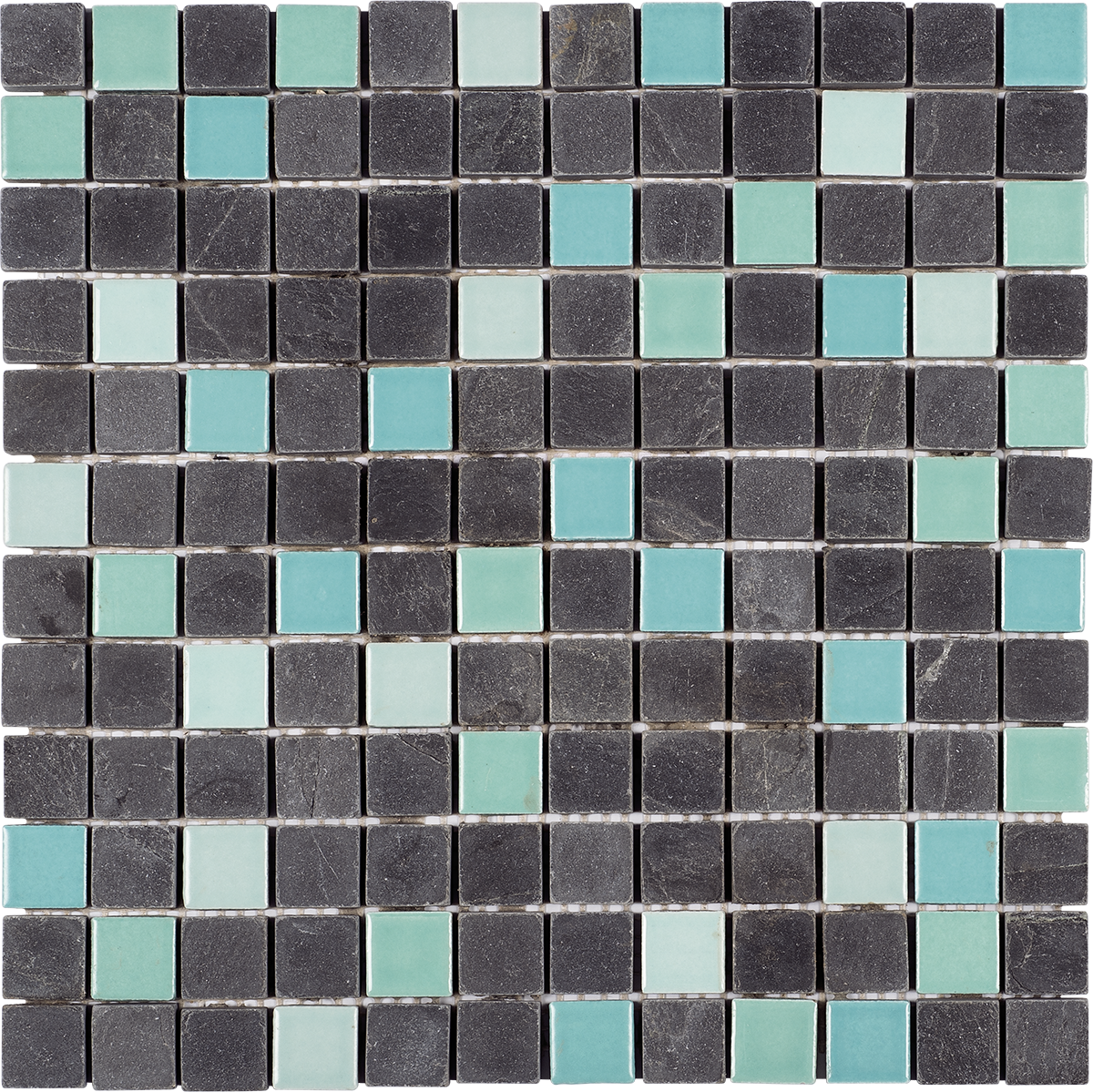 Mix Black stone Turquoise Ceramic Mosaic
